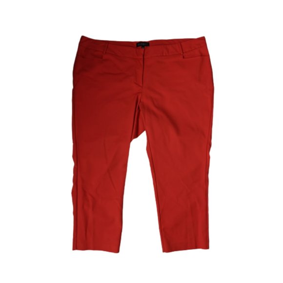 Eloquii Reddish Orange Cropped Pant 24S - Picture 3 of 8